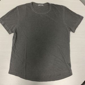 Buck Mason Slub Curved Hem Tee (Coal Venice Wash)